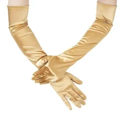 [KK] Satin Aftenhandsker Kompatible med Kvinder - Ideelle Kompatible med Dans, Brude og Sceneoptrædener Royal Blue