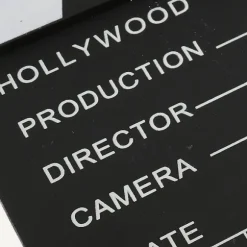 Klassisk Instruktør Video Scene Klapperbræt Film Slate Cut Prop (FMY) black white as described