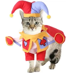 Kæledyr Halloween Kostume Klovn Joker Kostumer til Hund Katte, Sjov Nej