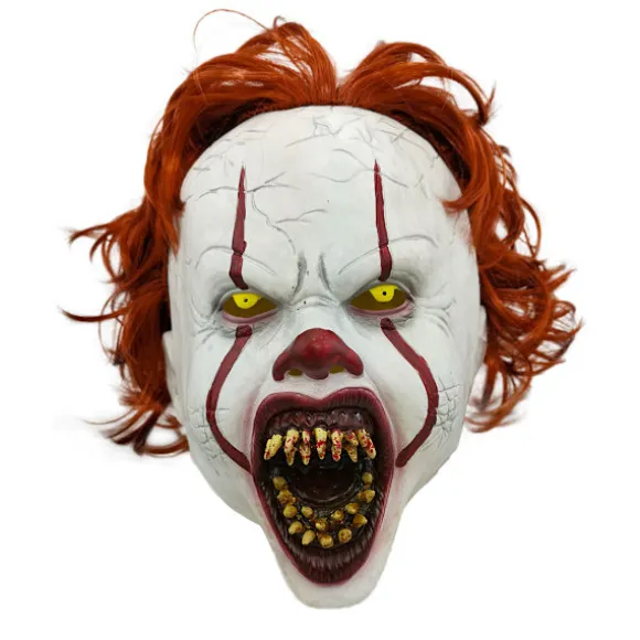 Klovn Back to Soul 2 pennywise Maske LED Lys Paryk Hovedbeklædning Horror