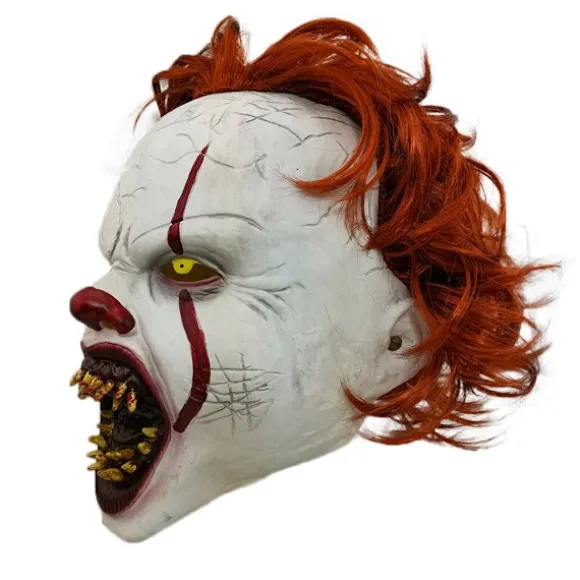 Klovn Back to Soul 2 pennywise Maske LED Lys Paryk Hovedbeklædning Horror