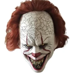 Klovnemaske Latex Horror Cosplay Prop Halloween Voksen