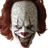 Klovnmaske i Latex - Gyser Cosplay Rekvisit Halloween Voksen