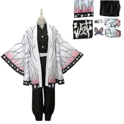 Kochou Shinobu Cosplay Demon Slayer Cosplay kostume Anime Shinobu Haori paryk Kimono Uniform Coat til H