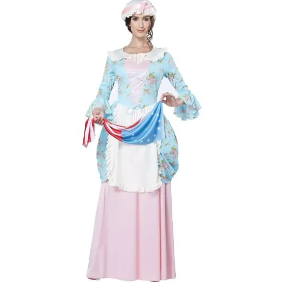 Kolonialdam Maskeraddräkt Multicolor S