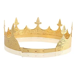 Kongekrone til mænd - Royal Crown Prince Tiara til mænd til bryllup, fødselsdag, gallafest, Halloween-dekorationer, Alexander