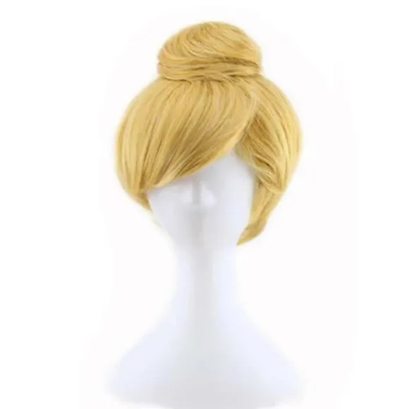 Kort Lige Gyldenblond Cosplay Paryk til Halloweenfest