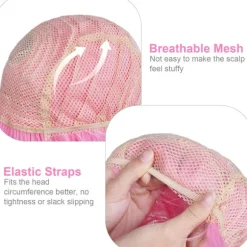 Kort Paryk og Solbrillesæt til Kvinder Neon Cosplay Paryk Pink Hårstykke 35cm Polterabend Tilbehør