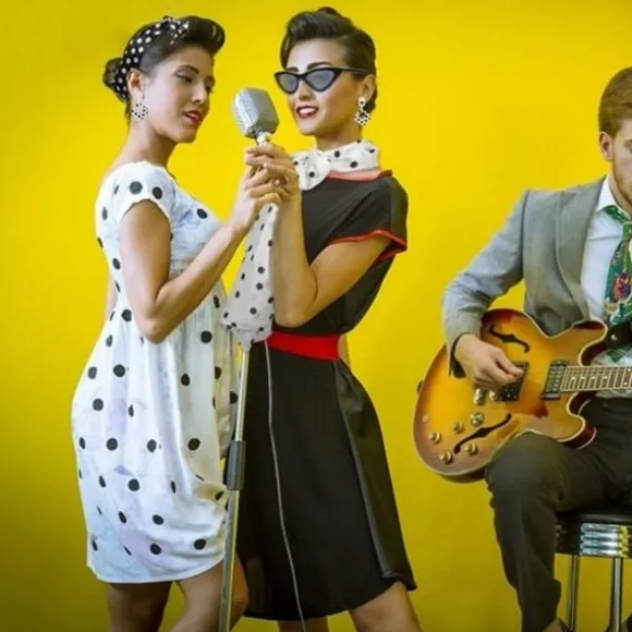 Kostume Rockabilly Tilbehør Dame 50'er Kjole Tilbehør