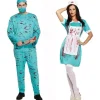 Kostume til par: Blodig Kirurg og Blodig Sygeplejerske - Luksuriøst Kostume til Dobbelt Doktor og Sygeplejerske - Halloween Kostume til Mænd og Kvinder-XA | Fyndiq