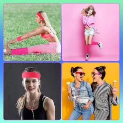 Kostumetilbehør til kvinder - 90'er, 80'er, Retro Disco, Hiphop, Polterabend, Cosplay, One Size
