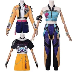 KPop Demon Hunter Cosplay Kostumesæt Rumi Mira Zoey Halloween Fest Maskerade til Kvinder - Perfekt Rumi 3XL