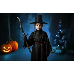 Kpop Demon Hunter Cosplay Kostume med Kappe til Drenge[JUN] 1 110cm