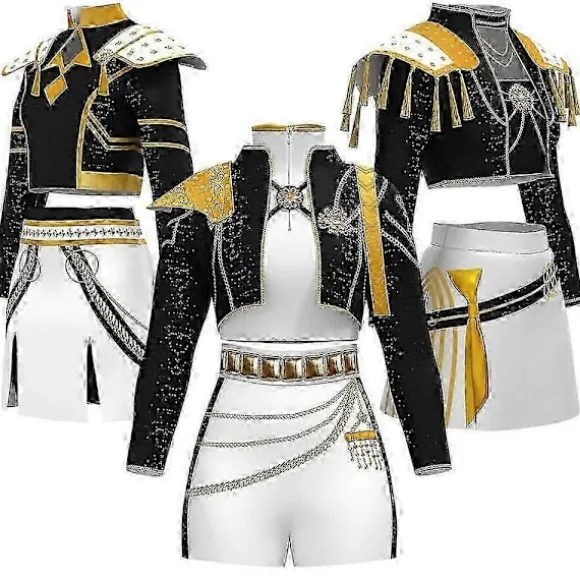 KPop Demon Hunters Cosplay Rumi Mira Zoey Kostume Halloween Karneval Sæt Fest Fancy Kjole til Kvinder _b Børn 150 Rumi Rumi Kids 150