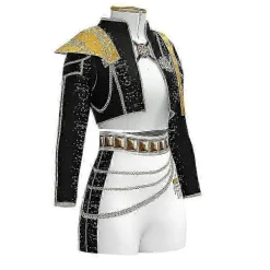 KPop Demon Hunters Cosplay Rumi Mira Zoey Kostume Halloween Karneval Sæt Fest Fancy Kjole til Kvinder _b Børn 150 Rumi Rumi Kids 150