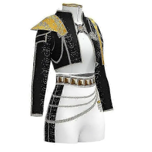 KPop Demon Hunters Cosplay Rumi Mira Zoey Kostume Halloween Karneval Sæt Fest Fancy Kjole til Kvinder _b Børn 150 Rumi Rumi Kids 150