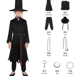 Kpop Demon Hunters Cosplay Kostume - Jinu Idol Outfit med Paryk og Hat Boguge Maskerade Anime Rollespilsdragt B Voksen S B-FA- B Adult S