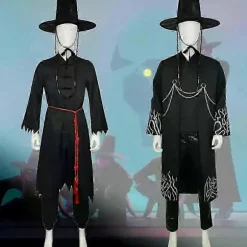 Kpop Demon Hunters Cosplay Kostume - Jinu Idol Outfit med Paryk og Hat, Boguge Maskerade, Anime Rollespilsdragt B_yux B Kid 130