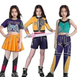 KPop Demon Hunters Cosplay Rumi Mira Zoey Kostume Fancy Dress Outfits Kostume Zoey 140