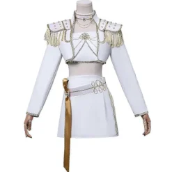 Kpop Demon Hunters Mira Hvid Cosplay Kostumesæt - Halloween Fest Fancy Kjole til Kvinder _c 130 Kids Mira Without Wig