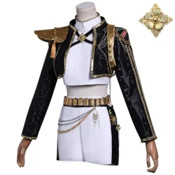 KPop Demon Hunters Rumi Sort Cosplay Kostume til Kvinder & Halloween Fester[ZHE] Without Wig 110cm