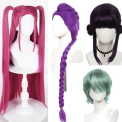 KPOP Hunters Mila Zoe Rumi Baby Cosplay Paryk Lang Varmebestandig A2
