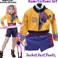 K-Pop Rumi Zoey Mira Demon Hunter Cosplay Kostumesæt [GKS]