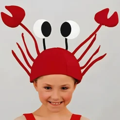 Krabbe Justerbar Party Hat til Børn og Voksne, Karneval, Halloween Dekoration