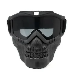 Kraniebrillemaske Ride Maske Sikkerhedsvej Kørsel Uv Motorcykelbriller Beskyttelsesmaske Grey lens