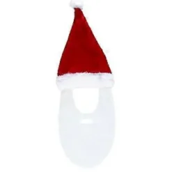 Kreativ Julemandshat Julehat med Skæg Festkostume Julemandstilbehør