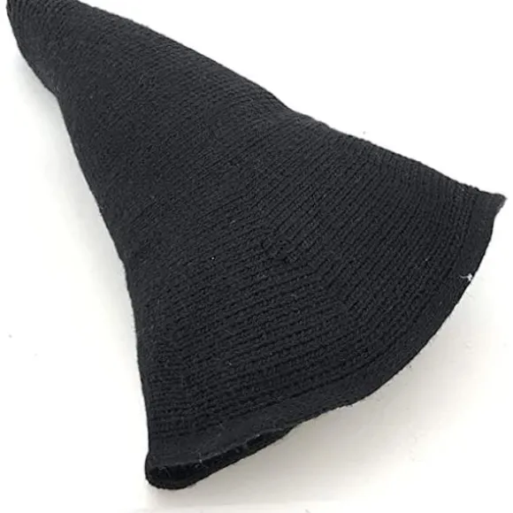Kvinde Heks Hat Troldmand (Sort 56-58cm), Uld Hat Voksen Tøj