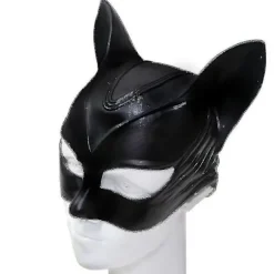 Kvinde Kat Selina Kyle Maske Bruce Wayne Kostume Latex Fancy Voksen Halloween_y