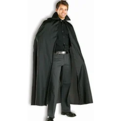 Kvinders 56-tommer lang sort vampyrkostume kappe sort one size