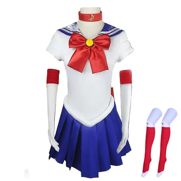 Kvindes Sailor Moon Kostume Cosplay Party Uniform Outfit Sæt Gave L M