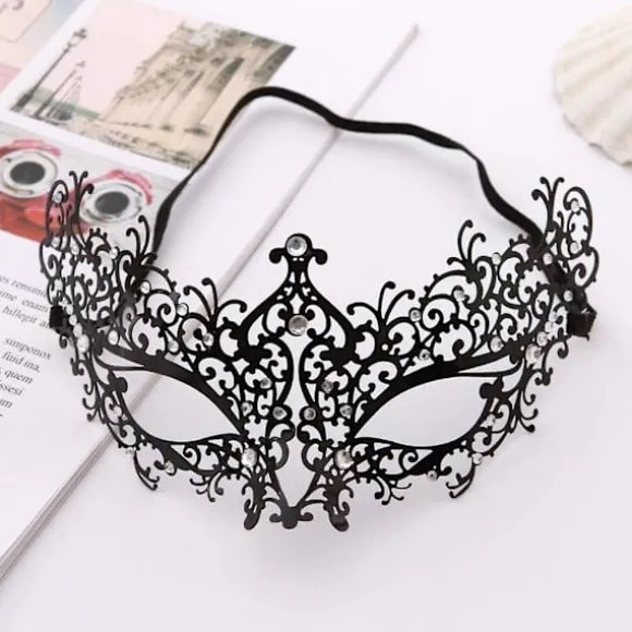 Lady Of Luck Kvinders Maskeradebold Blondermaske Sexy Venetian Maskerade Karneval