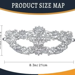 Lady of Luck Venetiansk Maske til Mænd, Venetiansk Mascara Lace Maske til Prom Halloween Fest