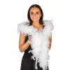 Lang Hvid Fjerboa 100g Deluxe 180 cm Hvid