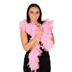 Lang Pink Fjerboa 100g Deluxe 180 cm Pink Rosa one size