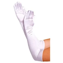 Lange Handsker - Hvid - Halloween & Maskerade 56
