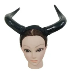 Langt oksehorn hovedbeklædning Cosplay horn pandebånd festartikler til Halloween