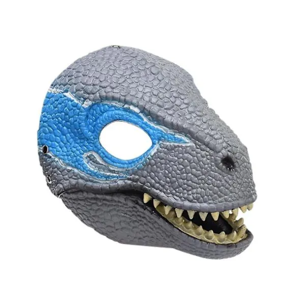 Latex Dinosaurmaske med Øjnefangende Åbning og Bevægelig Kæbe