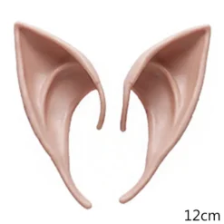Latex Elf Ear Halloween Party Fairy Cosplay Ører Rekvisitter Kostume Anime Party Dress up Dekoration Angel Elf Fake Ears