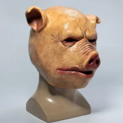 Latex Gris Maske, One Size，26*30*25cm