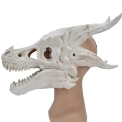 Latex Simulation Dinosaurie Kranie Maske Hovedbeklædning Halloween Kostume Fest Cosplay Rekvisitter Dekoration