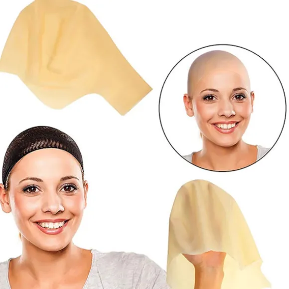 Latex Skaldepander Hoved Paryk Hætte Tyk Skaldet Cosplay Hat Fancy Dress Makeup Kostume til Børn Voksne Halloween Fest