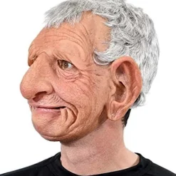 [LCS] Gammel Mand Maske Realistisk Latex Skræmmende Gammel Mand Maske Fuld Hoved Menneskemaske Fest Cosplay Realistisk Halloween Maske Voksen Sjov Kostume Maske | Fyndiq