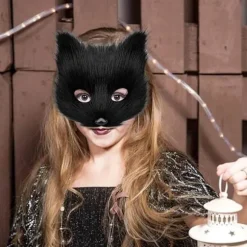 [LCS] Rævehale og ører plysmaskesæt, kattehale rævekostume cosplay sæt, handsker med katteører og poter, Halloween cosplay grå grey