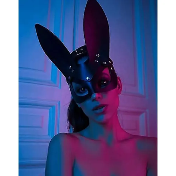 Læder Katte Maske til Kvinder Sexet Halvt Ansigt Øjenmaske Cosplay Kostume Rekvisitter Fest Maskerade Tilbehør