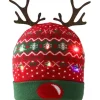 LED Jule-Strikket Hat, Lysende Strikket Hat