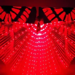 LED Kostumevinger Glødende Mave-Dans Optræden Outfit
